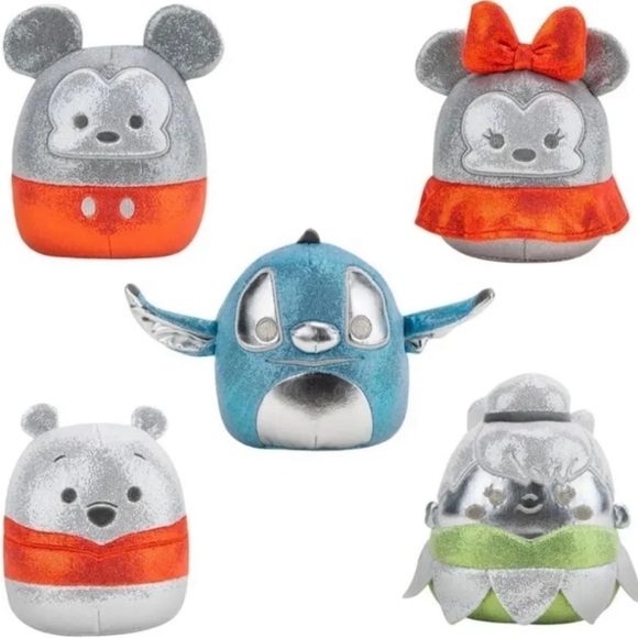 Disney's 100th anniversary Mickey, Minnie, Tinker Bell, Winnie the Pooh & Stitch - Picture 2 of 4